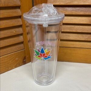 Canada 150 Clear Tumbler with Lid Mandarin Restaurant Promotion